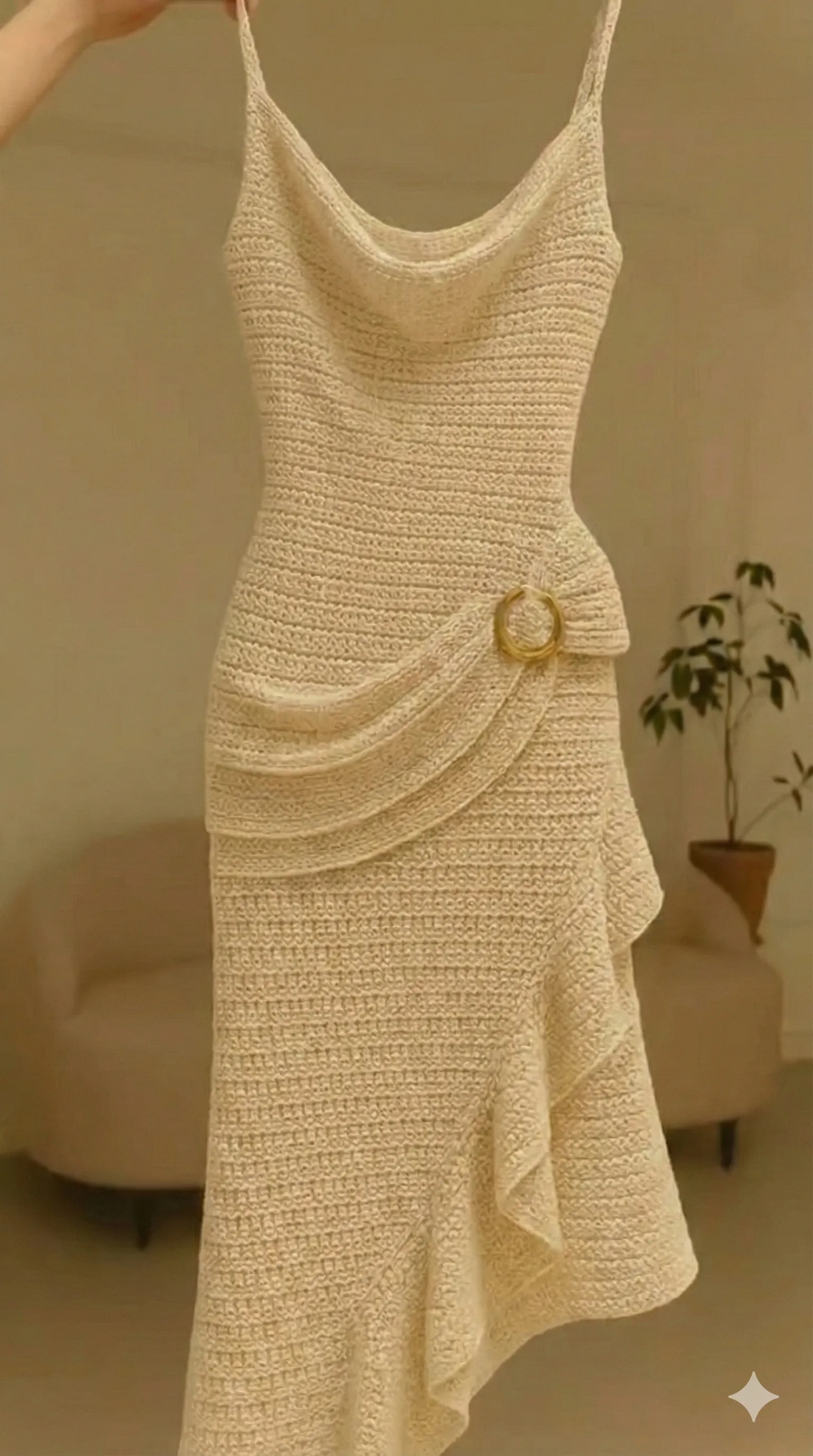 Vestido de crochê