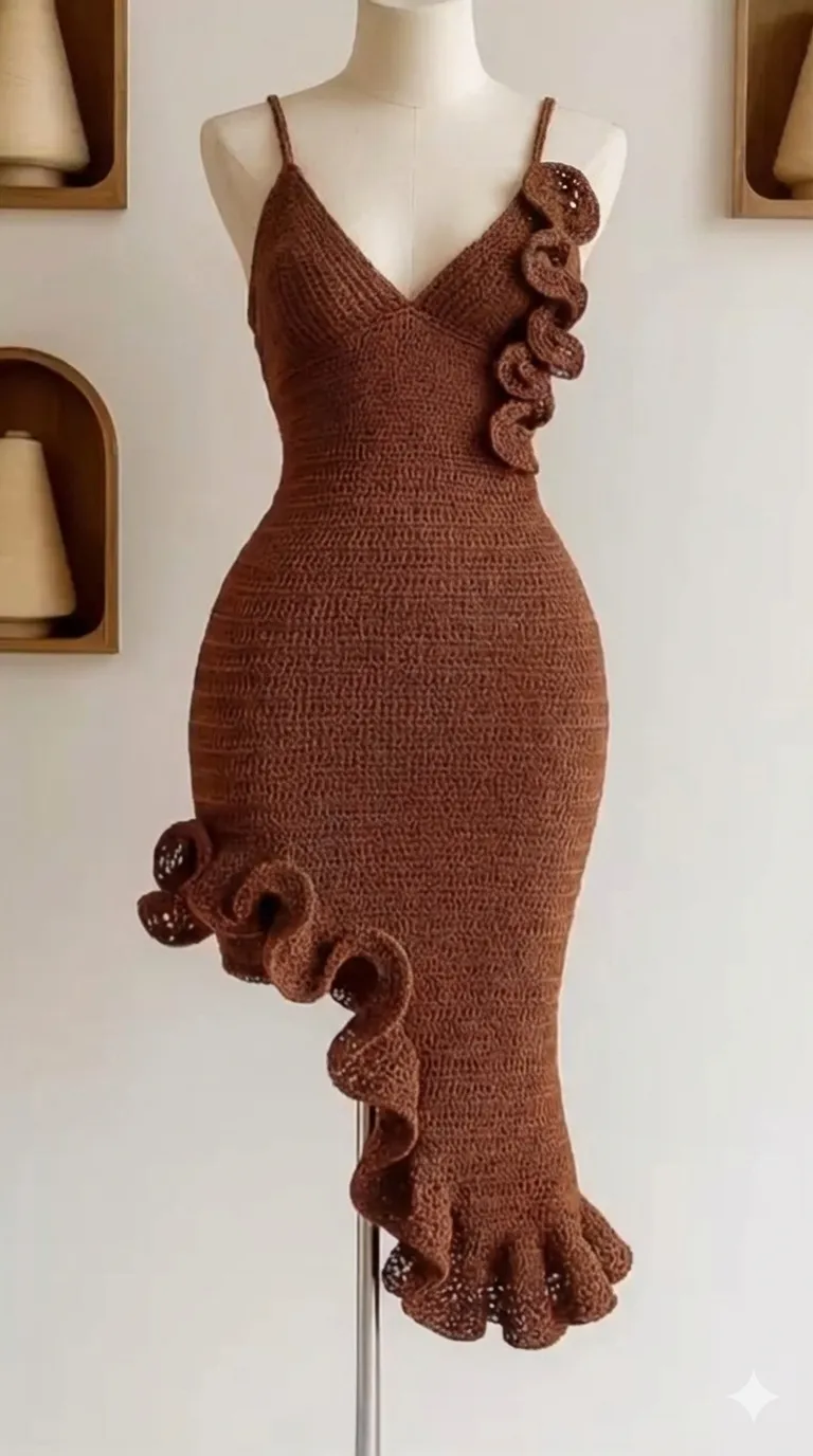 Vestido de crochê